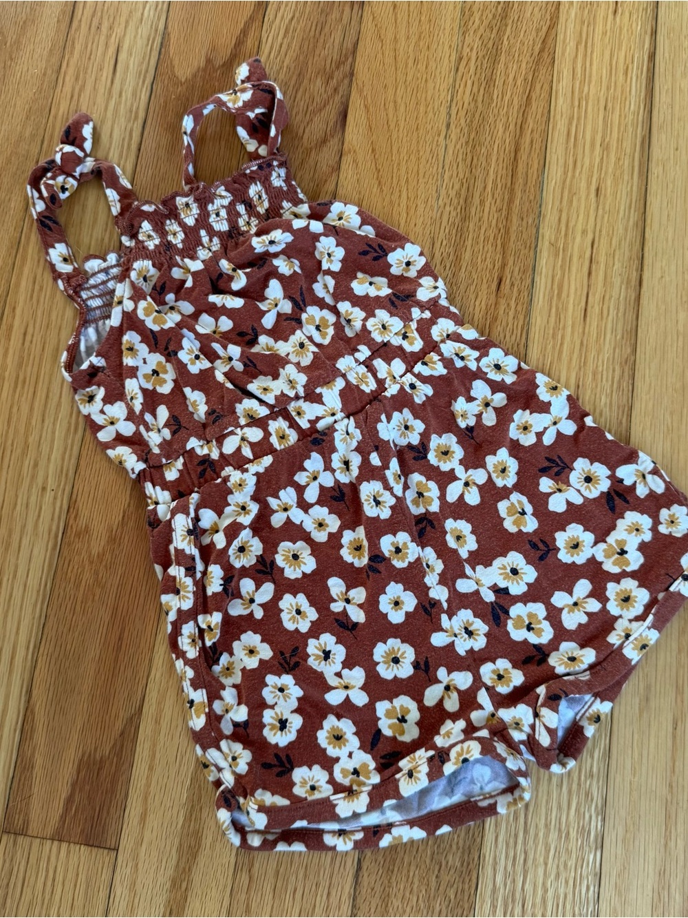 Little Sleepies Mocha Blossom Romper
